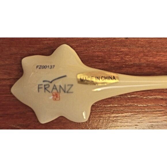 Franz Porcelain Collector's Retired Autumn Lily Spoon FZ00137 with Box - Picture 4 of 4